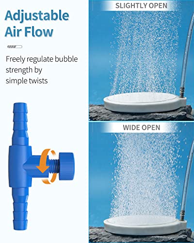 Pawfly Aquarium Hemispherical Air Stone for Air Pump Fish Tank Air Stone Disc Bubbler Round Micro Bubble Release Tool Oxygen Diffuser for Fish Tanks Buckets Small Ponds and DWC System