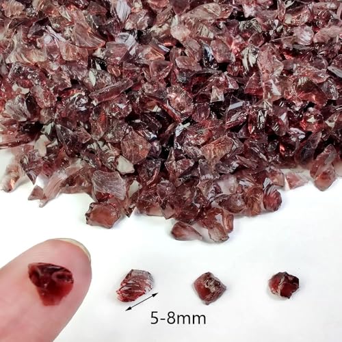 HappyFiller 1.3 LB Crushed Glass Sand Broken Pieces,Vase Fillers Candle Holder Fishbowl Pebbles Stones,Succulent Terrarium Gravels,Resin Art Crafts Project,Purple - color: Purple