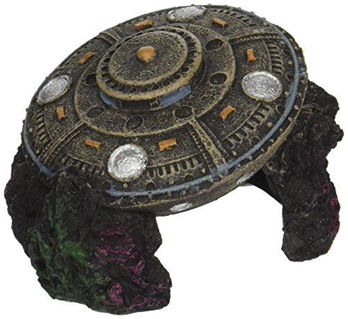 Blue Ribbon PET Products 030157015909 Exotic Environments Crashed UFO with Cave