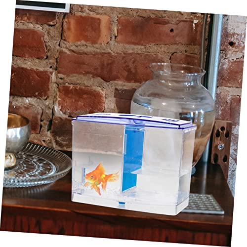 UKCOCO Fish Breeding Tank with Removable Divider Isolation Box for Fish Shrimp Easy to Clean Lightweight Aquarium Hatchery for Betta