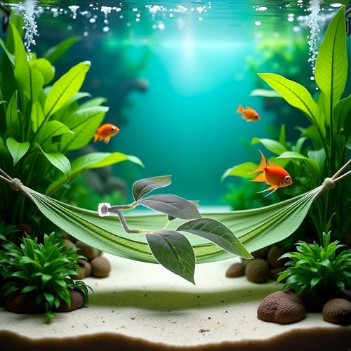 Green Betta Fish Leaf Pad,Plastic Plant Betta Hammock Leaf Bed,Simulating The Natural Habitat for Betta Spawning Grounds,Suction Cup Betta Breeding Resting Bed Aquarium Décor Plastic Plants