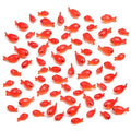 50 Pcs Fake Mini Koi Fish Decor, Small Resin Fish, Resin Animal Miniature Decoration Figurines, Mini Fishes Figurines Set, Cute Miniature Fishes Fake for Aquarium Tank, DIY Crafts, Landscape Ornaments