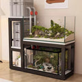 Metal Fish Tank Stand, Non-slip Pads, Multi-tiered Design, Sturdy Support(Black B,110cm/43.3in) - color: Black B, size: 110cm/43.3in