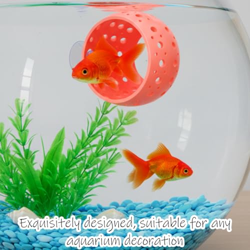 Betta Bulb Hide, Betta Tunnel Shrimp Cave Aquarium Fish Hideout with Suction Cup Aquarium Cave Decor for Shrimp, Guppies Guppy Hiding Resting (Pink)