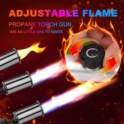 ARTFLAMM Powerful Propane Torch Gun, Kitchen Cooking Torch, Culinary Torch Campfire Starter, Adjustable Grill Torch for Searing Steak, BBQ(Propane Tank Not Included) - color: Option 1