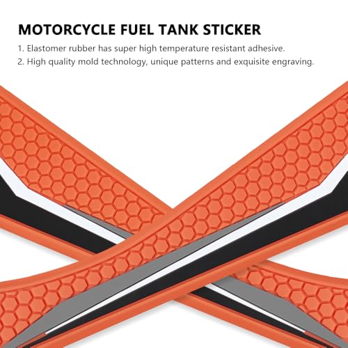 For 690 Enduro R 690 SMC R 2024 2023 2022 2021 2020 2019 motorcycle tank pad Fuel tank sticker accessories fuel tank pad anti-slip side fuel tank pad knee pad grip pad - color: 690 Enduro R orange