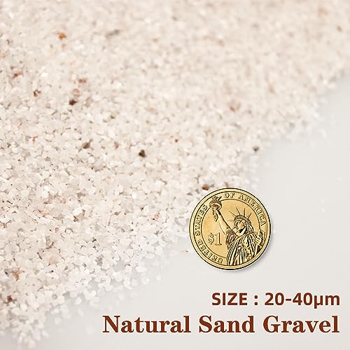 Silica Gravel, Multi-Purpose Mini White Silica Sand for Fire Pits, Aquariums and Landscaping, 5LB - color: White Mini, size: 5LB