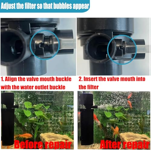 158GPH Small Aquarium Filter, UV Sterilizer for Aquarium for 10-45 Gallon Tank, Internal Pump for Turtle Betta Fish Tank Filter Silent 4-in-1 Green Killing Machine with Fish Tank Filters Deodorization - size: Small Aquarium Filter for 10-40 Gallon