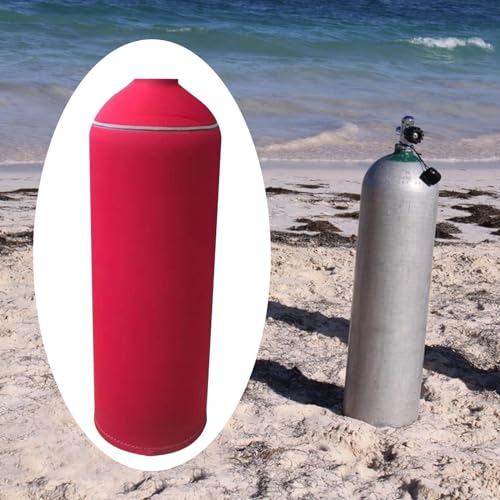 kowaku Scuba Diving Tank Cover Neoprene Dive Cylinder Sleeve Dive Tank Protective Cover - color: Red