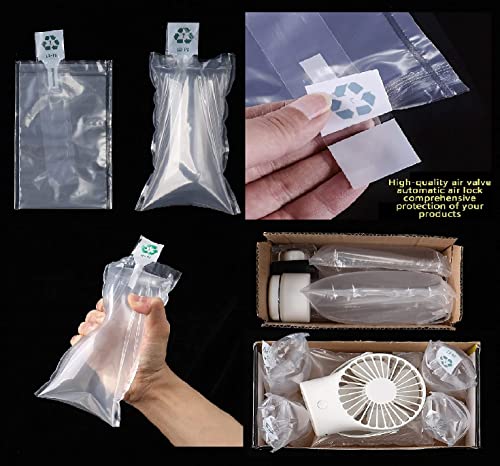 Miupoo Packaging Air Bags,Clear Plastic Inflatable Air Packaging Protector Bag with Free Pump Cushion,Air Inflatable Cushion Blocking Packaging Bag,4x6 Inches,50 Pieces - size: 4x6 Inches