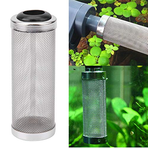 Aquarium Filter Guard, Stainless Steel Fish Shrimp Mesh Net Filter Case Cover Guard Stainless Steel Shrimp Cylinder Cover for Fish Tank Accessories(L 6mm) - size: 16mm