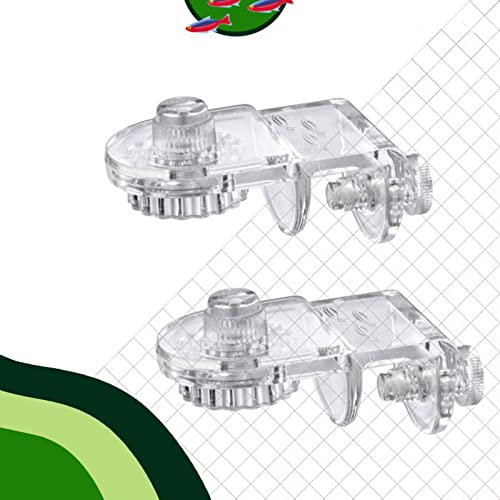 2Pcs Screen Net Holder Fish for Tank Clear Acrylic Mounting Clips Aquarium Cover Clamp Anti-Jump Clip Aquarium Screen Kit Fish Tank Anti Jump