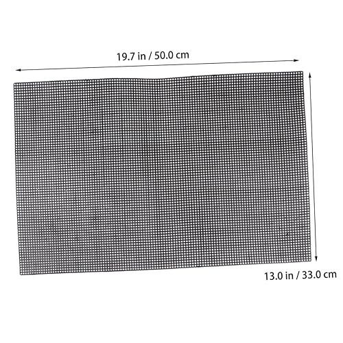 Veemoon 5pcs Plastic Mesh Grid for Fish Tanks Flexible and Cuttable Black Mesh for Crafting Aquarium Dividers and Breeding