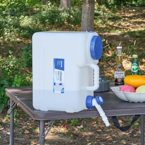 REDCAMP 3.9 Gallon/15L Portable Water Container with Spigot,Camping Water Jug,Camping Water Container, Large Water Tank,Portable Emergency Water Storage for Camping,Hiking,Hurricane Supplies, 6 Pack - color: White, size: 3.9Gal/512Ounces, 6 Pack