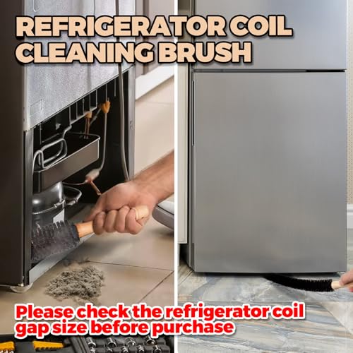 Holikme Dryer Vent Cleaner Kit 4 Pack - Household Cleaning Supplies,Long Flexible Refrigerator Coil Brush Radiator Brush,Dryer Lint Brush Home Essentials for Lint Trap Dust Vacuum Brush - size: Long 4Pack
