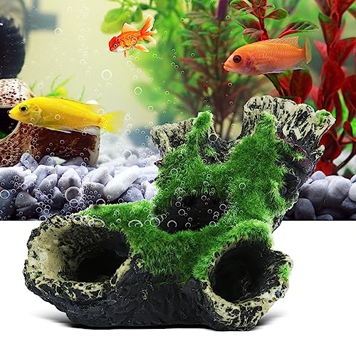 TOPINCN Fish Hide Cave Ornament Decoration Box Skin Cave Fish Shrimp Avoidance Cave Simulated Dead Wood Cave Avoidance House for Shrimp Shrimp Pumpkins Artificial