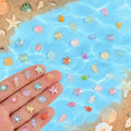 400pcs Luminous Mini Ocean Resin Animals Starfish Jellyfish Seashell Mini Turtles Set Resin Animals Tiny Sea Models for Dollhouse Miniatures DIY Fish Tank Fairy Garden Micro Landscaping - color: 400pcs Luminous Mini Sea Models