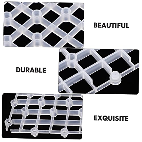2pcs Aquarium Divider Transparent Gravel Plate Wear-Resistant Tank Partition for Breeding Fish Smooth Edges Easy to Install Retention - color: Transparent