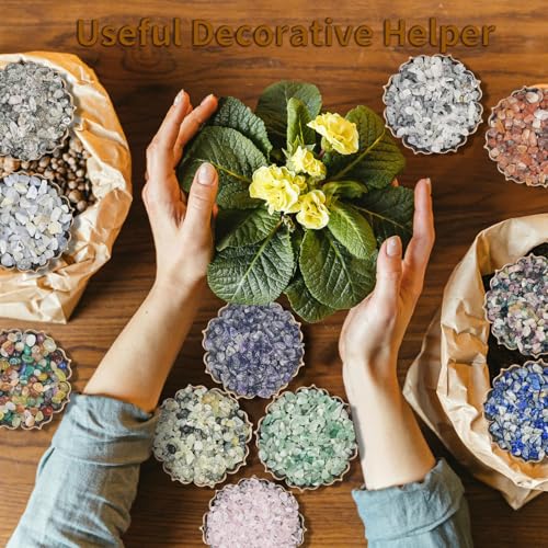 0.45 LB Polished Agate Stones Natural Decorative Rocks for Outdoor Decoration Home Decoration Fish Tank Vase Filler DIY Handmade Bamboo Succulents Cactus (Dreamy Purple) - color: Dreamy Purple