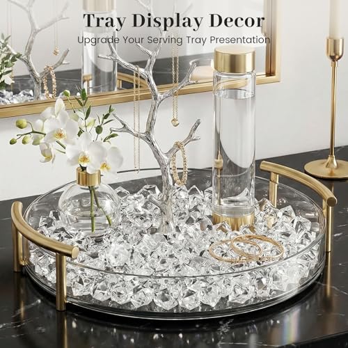 DomeStar Fake Ice, 150PCS Fake Diamonds, Plastic Diamonds Acrylic Rocks Vase Fillers for Centerpieces Wedding Party Table Scatter Food Display - color: 150 Clear