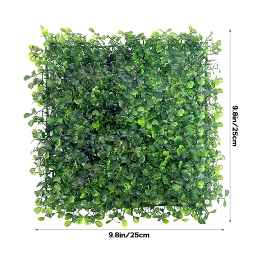 FMOACEN Hermit Crab Climbing Toys, Plastic Simulation Grass Aquarium Tank Decoration with 4 Suction Cups, Green Plants Supplies Fake Turf, Accessories for Reptile 10 x 10 Inch - color: 1 Pack