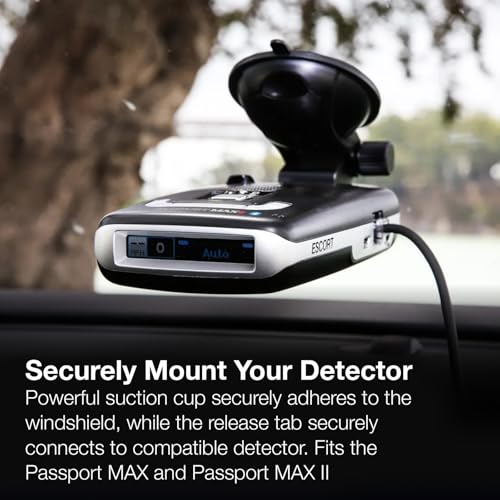 Escort Original StickyCup Silicone Suction Windshield Mount for Compatible Escort Radar Detectors: Passport MAX, Passport MAX II - style: StickyCup - Passport MAX / MAX 2