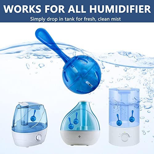 Humidifier Cleaner Ball, 20 Pack, Silver Ion Humidifier Tank Cleaner, Prevents Hard Water Build-up & Mold, Long-Lasting Water Purifier for All-Season Use, Fits Most Humidifiers, Fish Tanks & Vases - color: 20 Pack cleaning ball