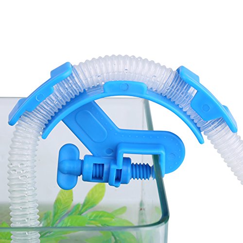 TOPINCN Aquarium Water Pipe Holder, Water Tube Clamp Fish Hose Holder Aquarium Hose Holder Fixed Clamp Clip Air Water Pipe Clip for Fish