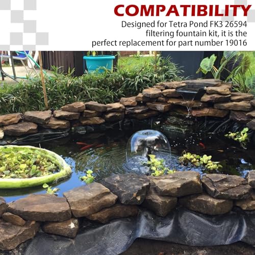 Foam prefilter, 4-Pack for Tetra Pond FK3 26594 Filter Fountain kit Compatible, Part Number 19016 Replacement