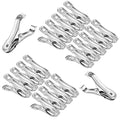 20 Pcs 2inches Gardening Clips for Netting, Greenhouse Clamps Made of Stainless Steel, Have a Strong Grip of Metal Clips, For 3/8'', 1/2'', 3/4'' Garden Hoops or Greenhouse Frame - style: 20Pcs
