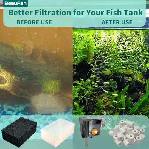 2 Set of Three-Stage Filtration Tank Filter Maintenance Kit, Replacement for AquaClear 110 Power Filter, Fish Tank Filter for 60- to 110-Gallon Aquariums - size: for 110 Power Filter