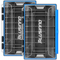 PLUSINNO Tackle Box Organizer, 1/2 Packs Waterproof Tackle Trays, Fishing Tackle Box with Removable Dividers, Fishing Box Tackle Trays and Terminal Tackle Storage - style: 3600-2 Pack