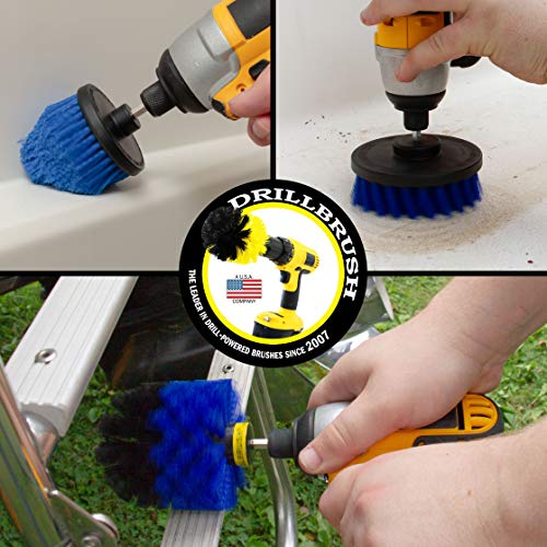 Drill Brush Aquatic Cleaning Brush Set - Fish Tank Accessories - Boat Accessories - Aquarium Scrubbing Kit - Swimming Pool Brushes - Pool Cleaning Household Set - Fish Tank Cleaner - Cleans Boat Seats