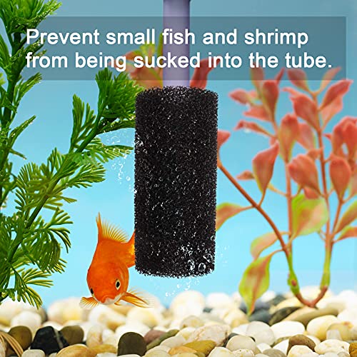 4PCS Pre-Filter Foam Sponge Roll Aquarium Filter Intake Cover for Aquarium Fish Tank (Large)