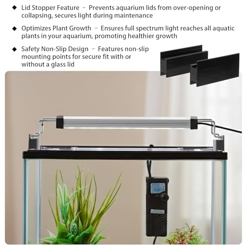 1in Aquarium Light Riser Compatible with Aqueon Tanks, Universal Light Bar Riser Mount