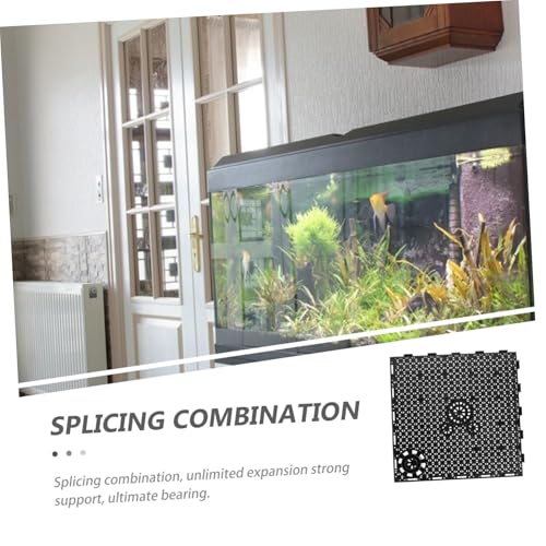 Totority 12Pcs Aquarium Fish Tank Bottom Filter Plates Separation Boards with Dense for Prevention and Strong Support Expandable Splicing Design for Freshwater and Saltwater Tanks