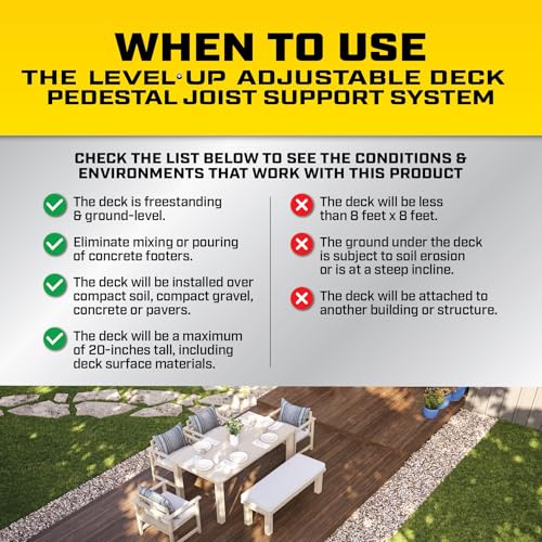 Bison Level.Up Pedestal System Accessory Slope Leveler (7079806012)