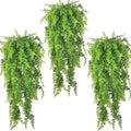Reptile Plants Hanging Fake Vines Boston Climbing Terrarium Plant with Suction Cup for Bearded Dragons Lizards Geckos Snake Pets Hermit Crab and Tank Habitat Decorations (3 Pack)