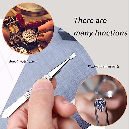 Tweezers for Women Facial Hair,High Precision Stainless Steel Tweezers for Eyebrows Facial Hair, Splinter and Ingrown Hair Removal,2 Count