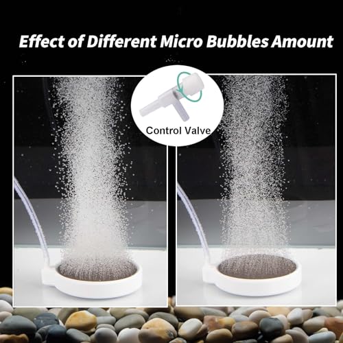 Fish Tank Air Stone, 2 Inch Nano Ultra-High Dissolved Oxygen Diffuser Bubbler, Make Super Tiny Bubbles for 2-30 Gall0n Hydroponics and Aquarium Fish Tank - size: 2 Inch, for 2-30 Gal