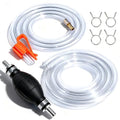 Gasoline Siphon Hose Pump - High-Flow Portable Hand Fuel Transfer Pump for Water, Gasoline, Oil, Petrol, Diesel (2 Premium PVC Hoses) - size: 15mm( 1 Pack)