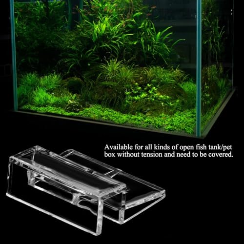 20Pcs Aquarium Glass Cover Holder Transparent Edge Mount Bracket Acrylic Clip Support for Fish Tank Hoods for Filter and Lamp Frame(12mm) - size: 12mm