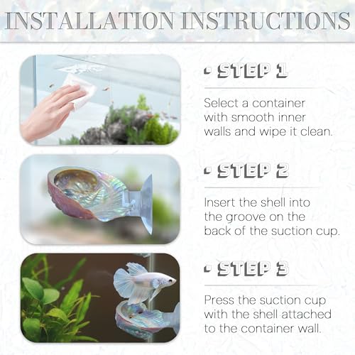 3PCS Betta Hammock Shells, Natural Small Fish Tank Decorations, Betta Fish Tank Accessories, Aquarium Decorations, Aquarium Hideout Habitat for Sleeping Resting Hiding Playing (Multicolor) - color: Multi Color