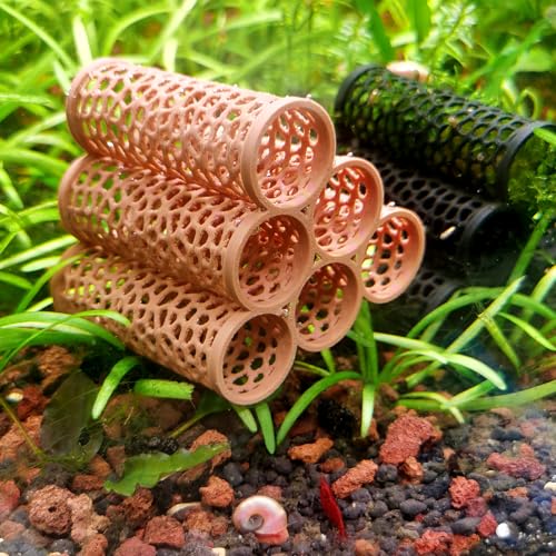 Fish Tank Decor Shrimp Tank Accessories Aquarium Cave Shrimp Hideout Reptile Hideout Habitat Cave for Fish and Shrimp to Swim (Light Brown) - color: Light Brown