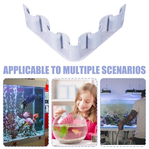 Aquarium Gravel Fence - Fish Tank Separator, Substrate Partition Sheet | Decorative Mud Barrier for Aquatic Plants, Divider Panel for Water Grass Sectioning, Fence for Fish Habitat - color: C