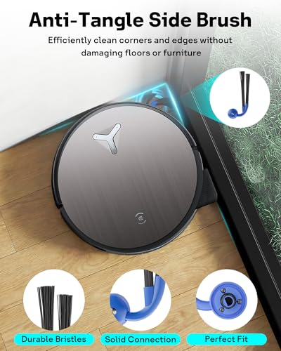 Leemone 20 Pack X11 OmniCyclone Replacement Parts for ECOVACS Deebot X11 OmniCyclone Robot Vacuum, 2 Main Brushes, 2 Roller Mops, 4 HEPA Filters, 4 Sponge Filters, 6 Side Brushes, 1 Cleaning Brush - style: Ecovacs X11 OmniCyclone Parts
