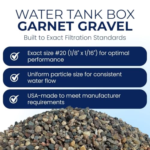 IPW Industries Inc - Water Softener Gravel - Garnet Filter Bed Media for Filter Tanks, Water Conditioners, Water Softeners and Backwashing (5 lbs, Pack of 2) - size: 5 lbs (Pack of 2)