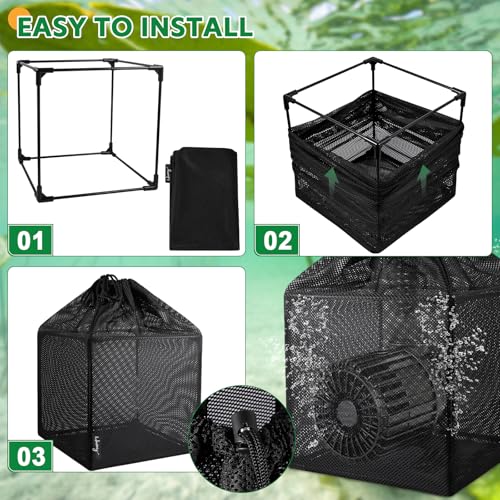 Pond Filter Bag, Pump Barrier Bag, Anti-Clogging Cube Filter Box, Black Media Bag Pump Mesh Bag for Outdoor Water Fish Ponds (10"x 2 pack) - size: 10"x 2 pack