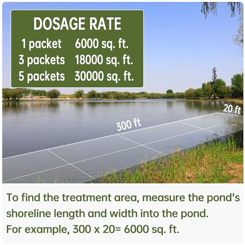 LMJP Muck Reducer - 5LB Natural Sludge Solution Tablets for Ponds & Lakes, Away Muck & Odor Control, Safe for Aquatic Life, Wildlife & Recreation, Treats Up to 30,000 Sq Ft - size: 5 Pounds