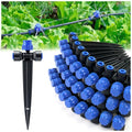 HIRALIY 30 Piece Quick-Connect Drip Irrigation Emitters for Drip Irrigation Kit Series 1/4'' Tubing, 8 Holes Adjustable Water Flow Dripper with Stake - style: 30Pcs 8-Hole Dripper